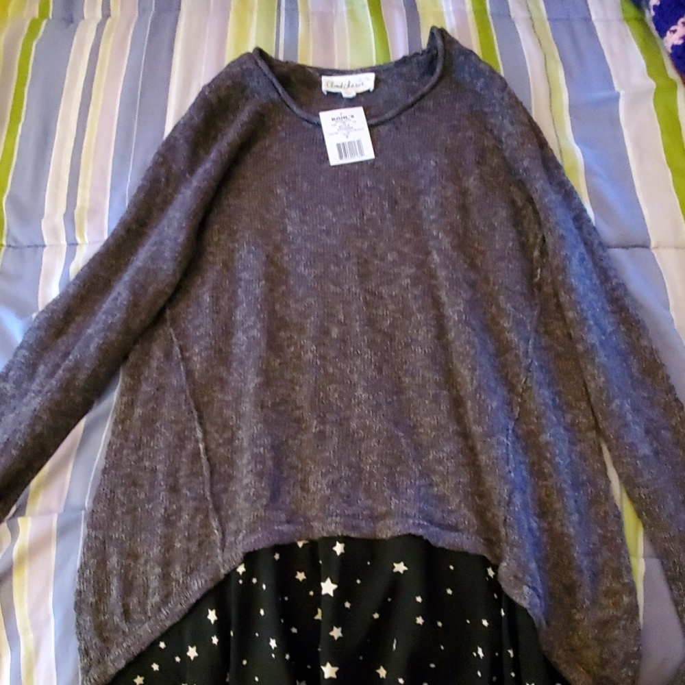 New With Tags Grey Sweater